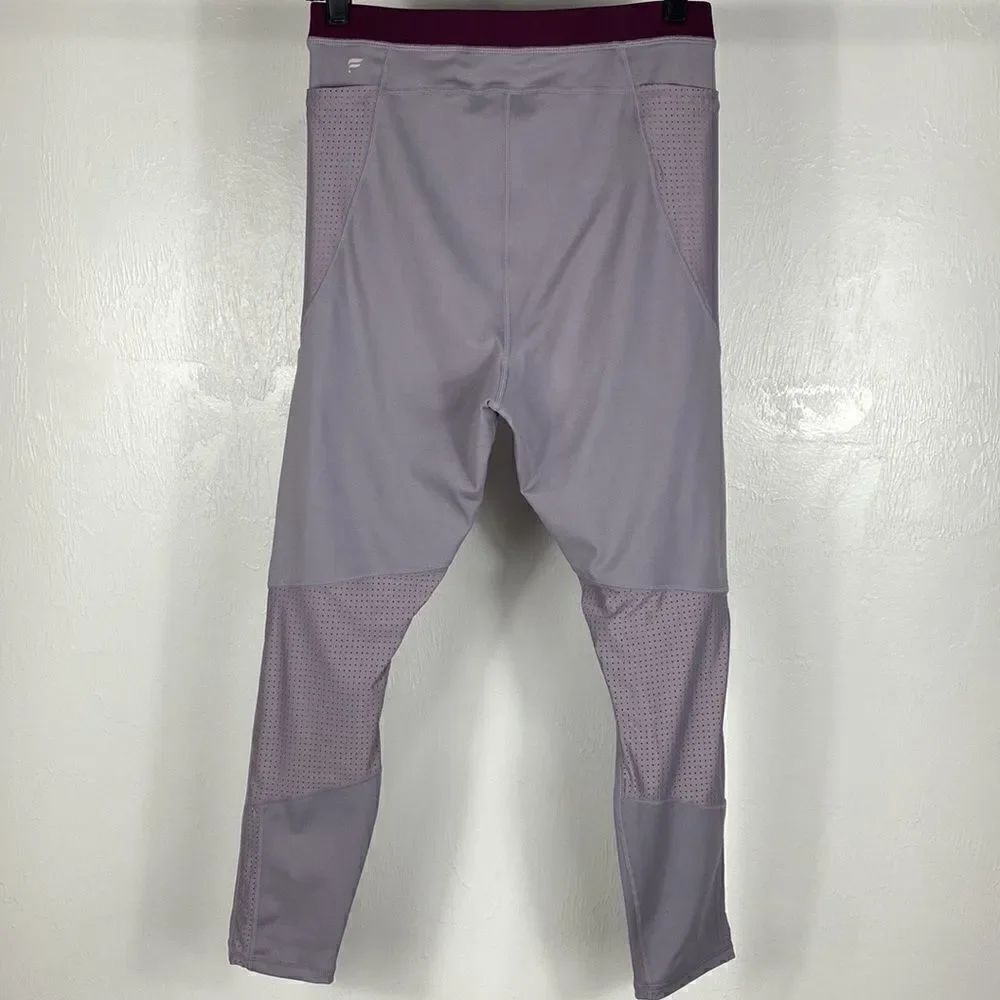 Spin Motion 365 made by Fabletics gray violet 7/8 leggings size L - Picture 4 of 10